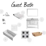 Guest Bath Design Board