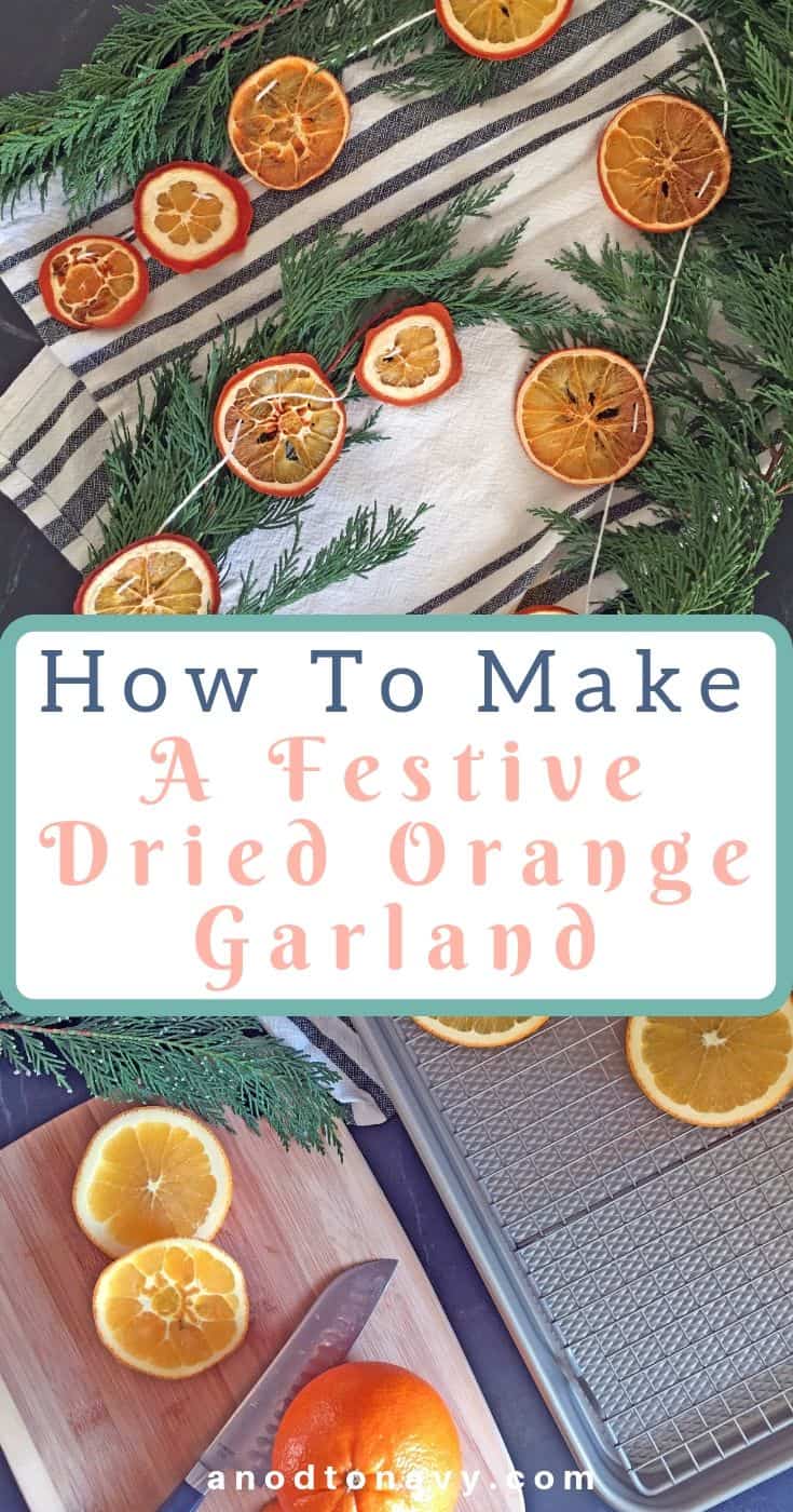 homemade dried orange garland