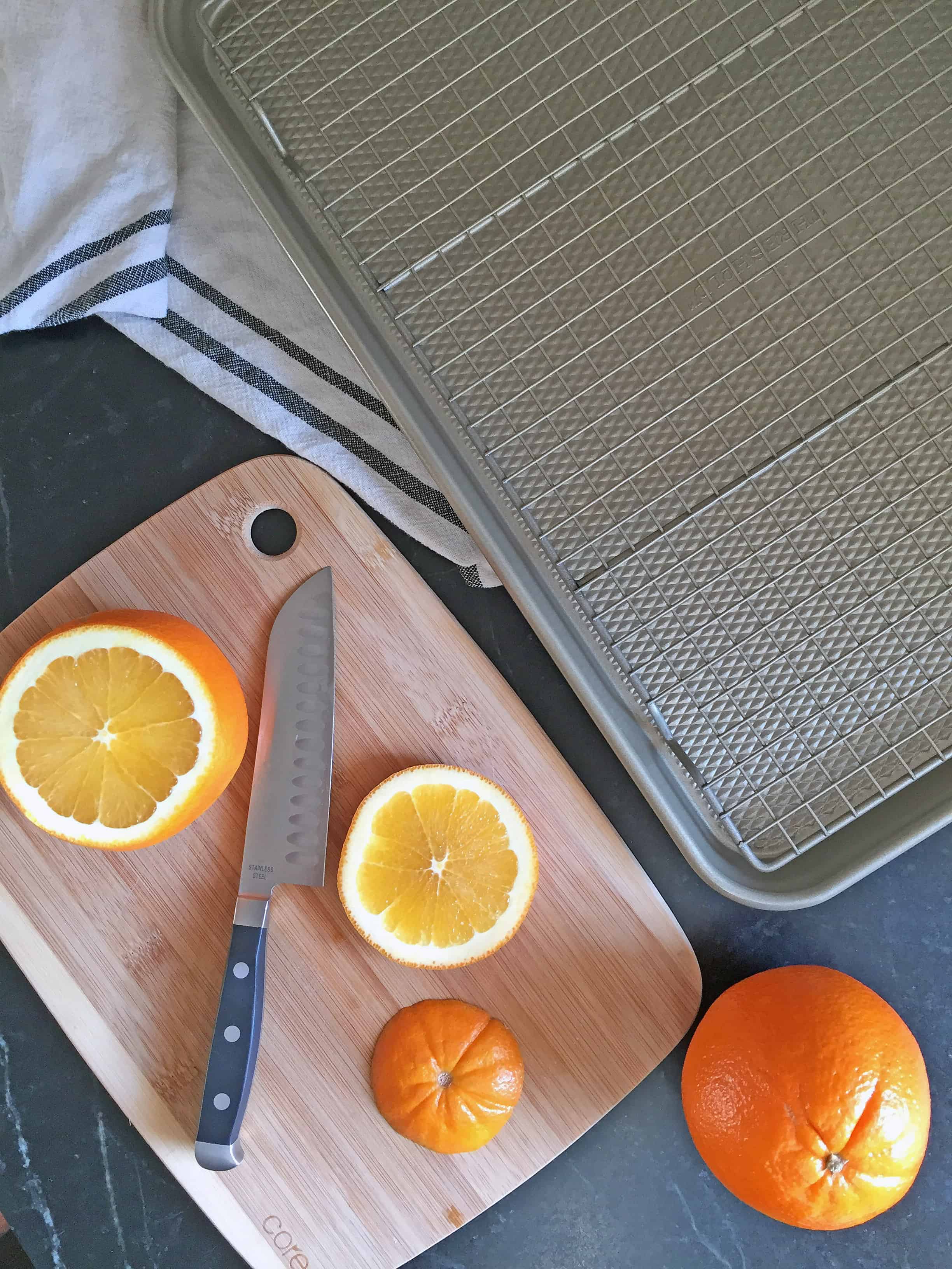 How to make a DIY dried orange garland. 