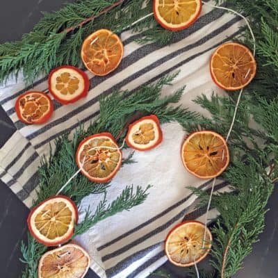 DIY Simple dried orange christmas garland