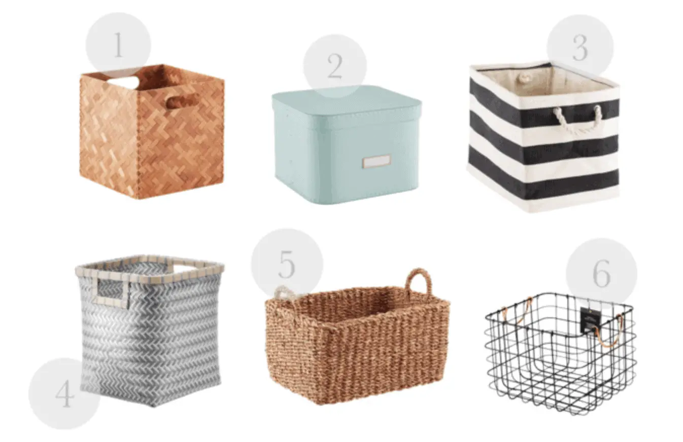 The best baskets and bins for organizing. 
