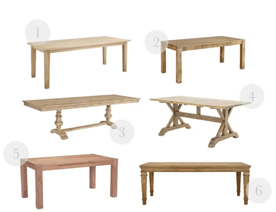 Farmhouse Style Dining Tables