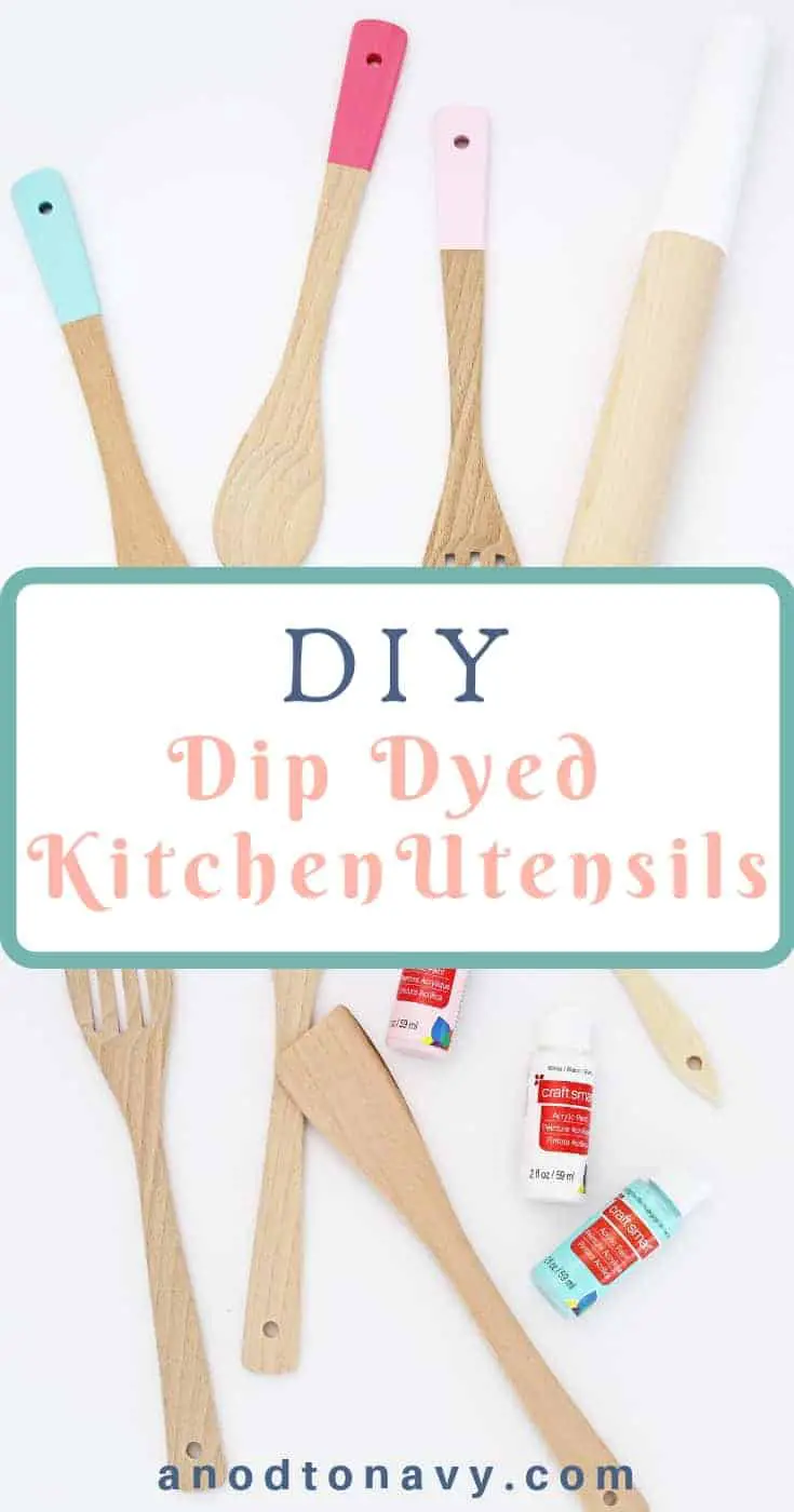 dip dyed kitchen utensils