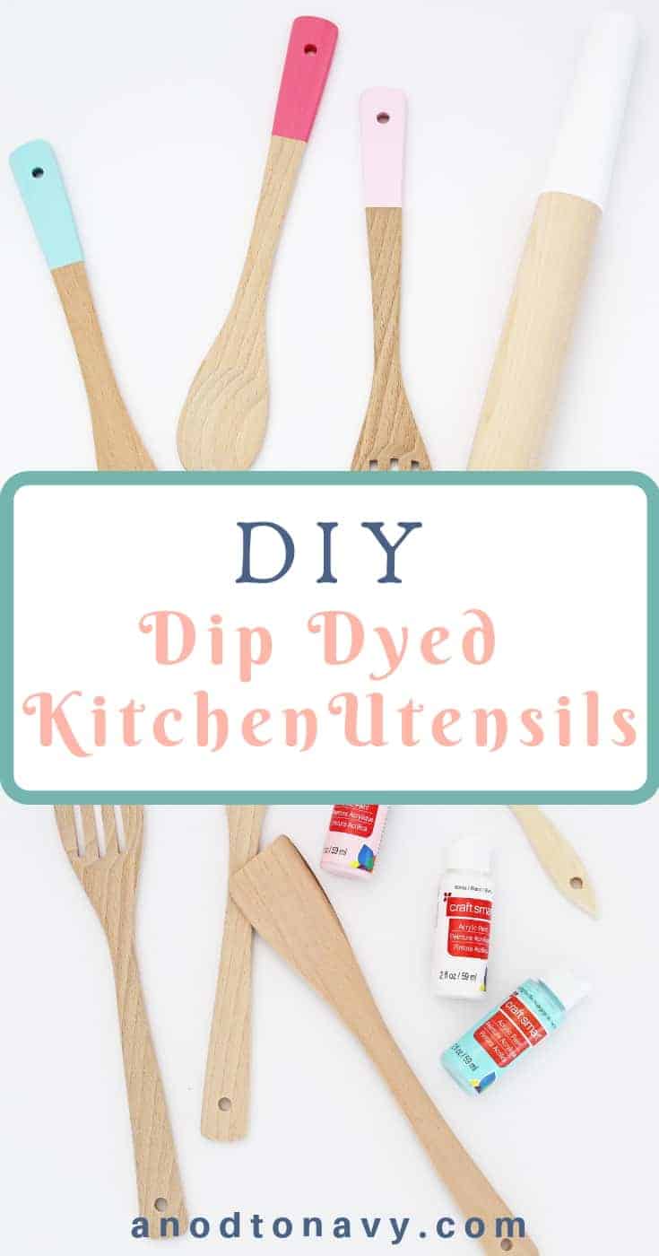 dip dyed kitchen utensils