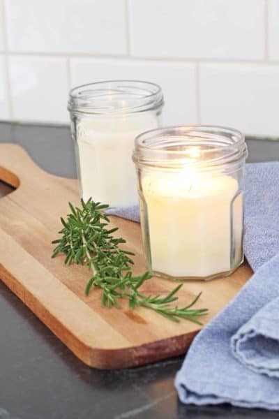 DIY Beeswax Essential Oil Candles