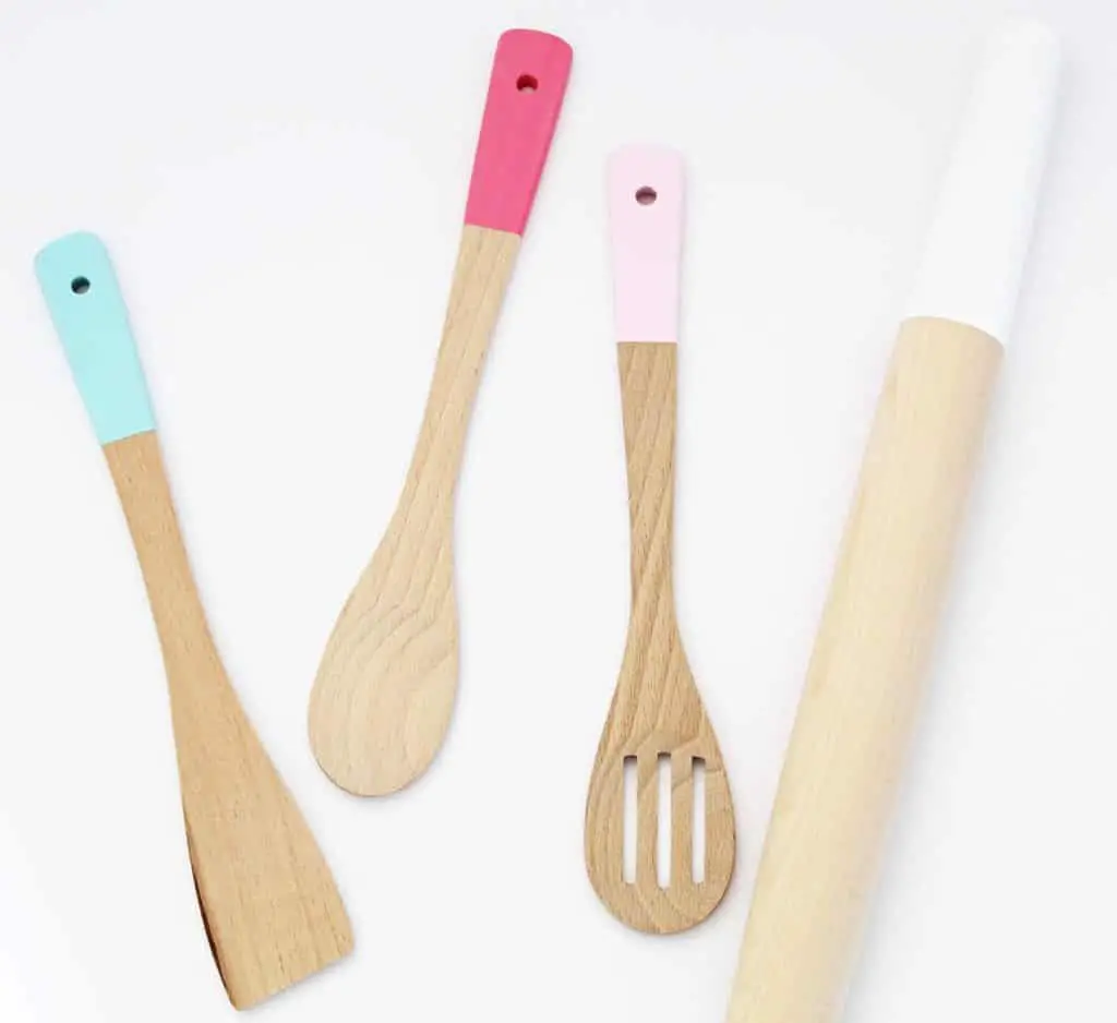 dip dyed kitchen utensils