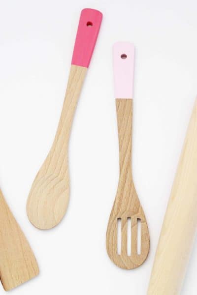 DIY Dip Dyed Kitchen Utensils