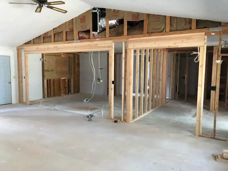 home renovation framing