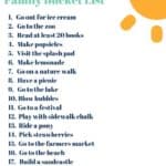 Why We Make A Summer Bucket List