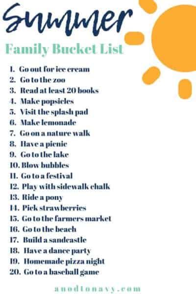 Why We Make A Summer Bucket List