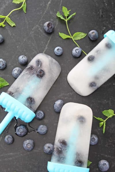 Homemade Blueberry Lemonade Popsicles