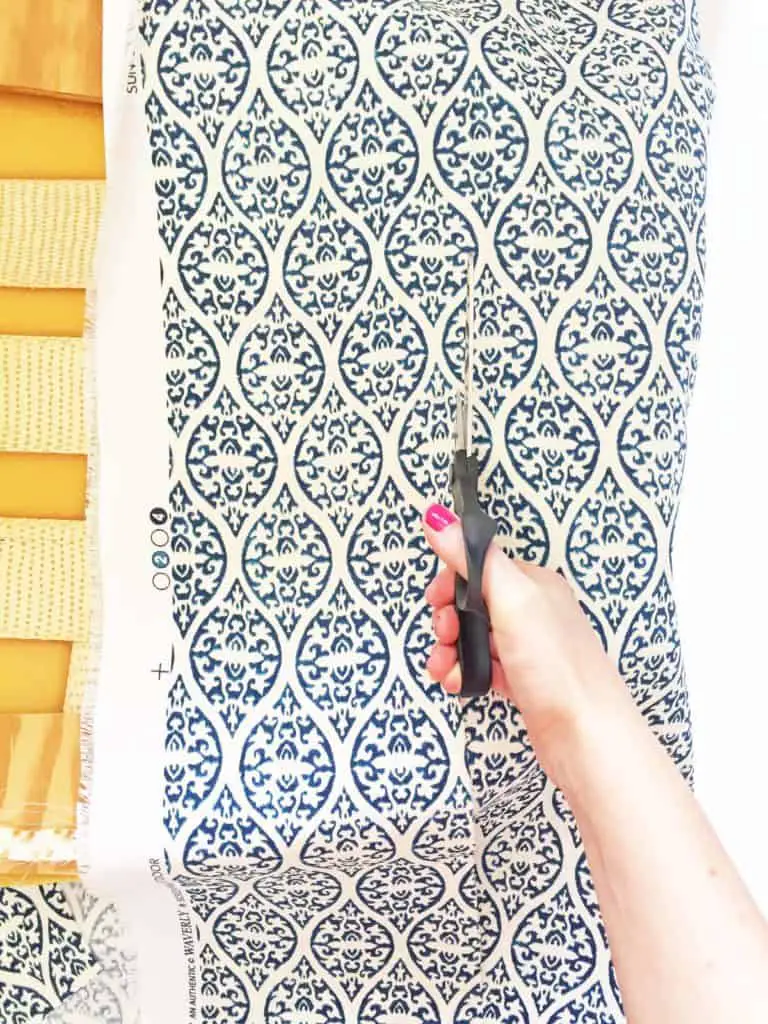 cutting block print fabric 