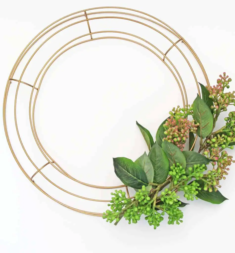 diy modern succulent wreath 