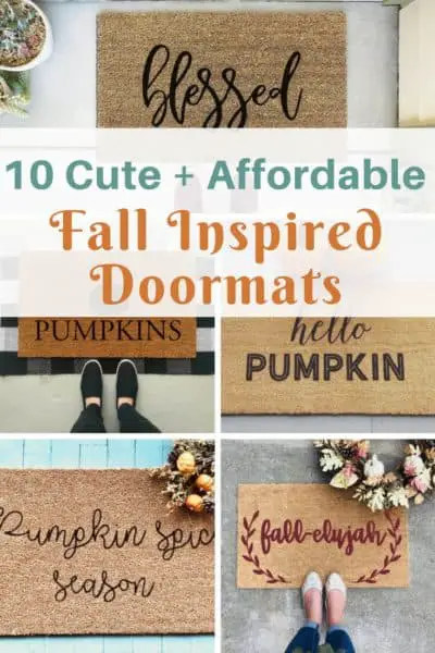 10 Cute + Affordable Fall Inspired Doormats