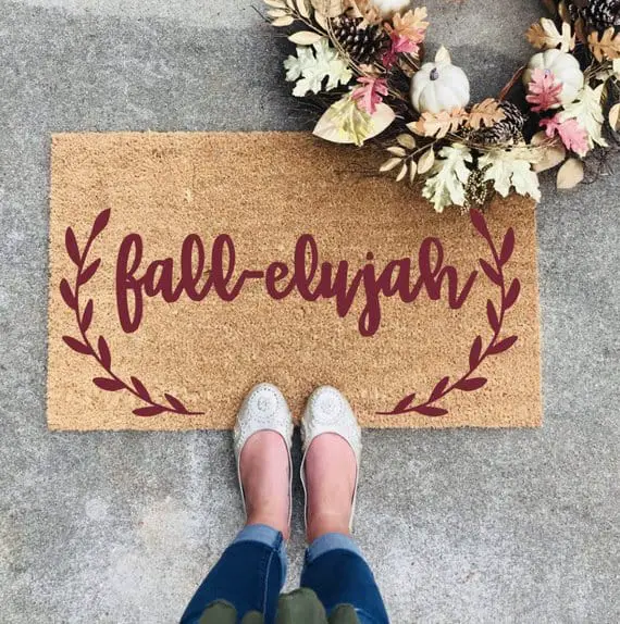 10 cute and affordable fall doormats 
