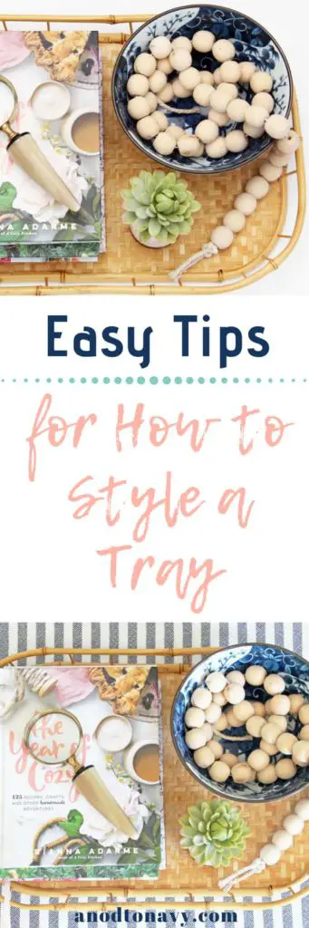 how to style a decorative tray 