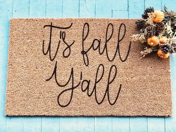 10 cute and affordable fall doormats 