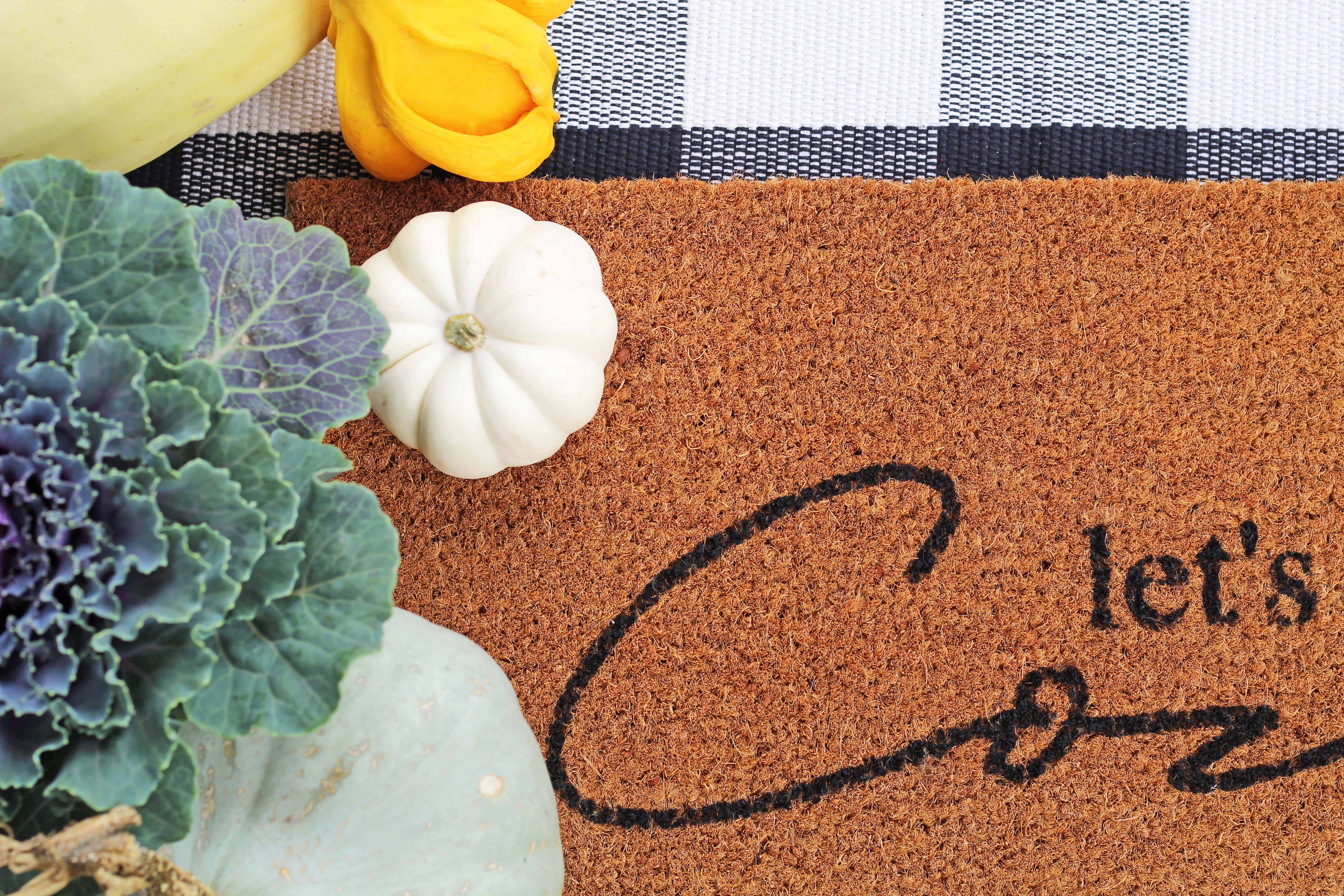 How to make your own stenciled doormat