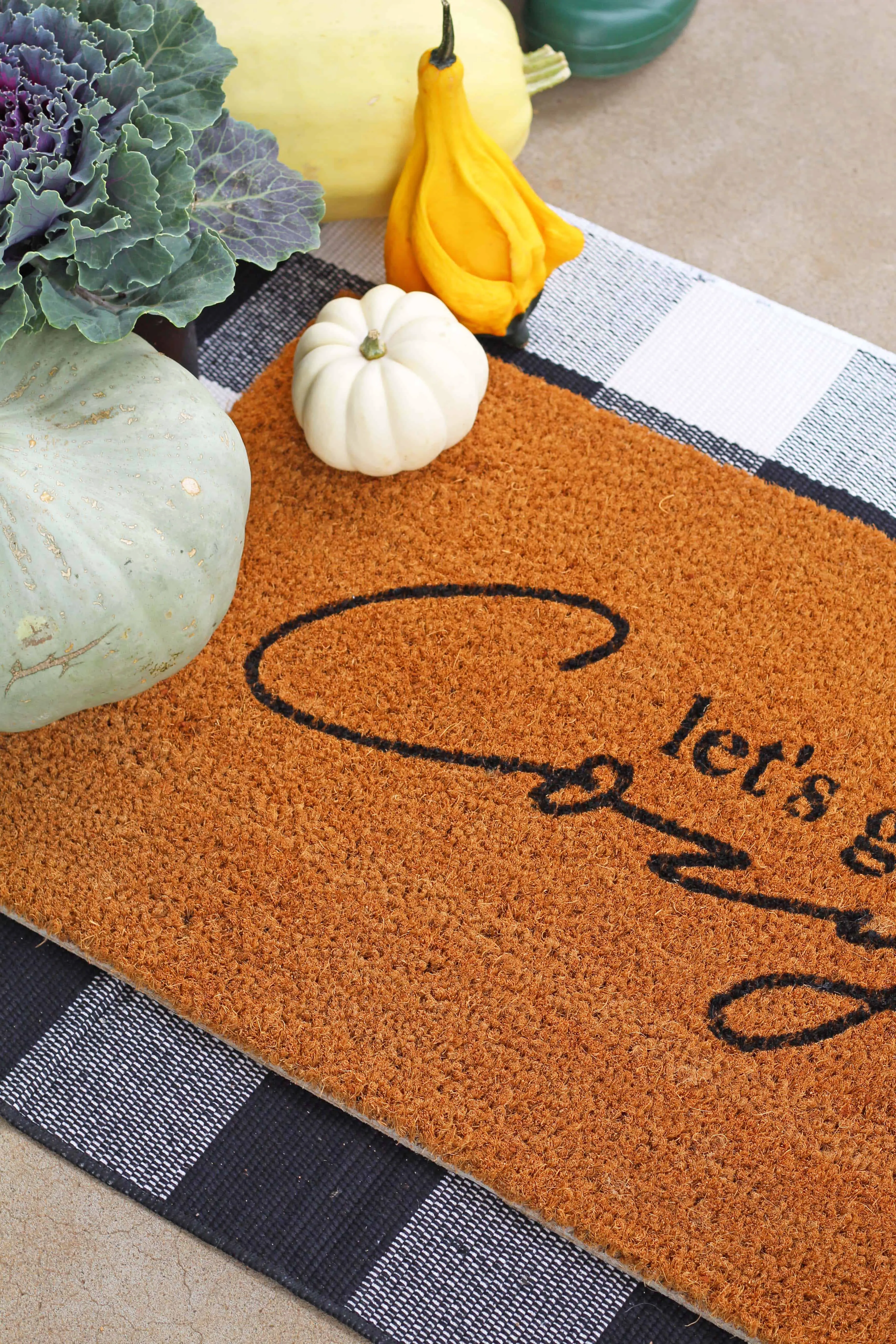 How to make your own stenciled doormat