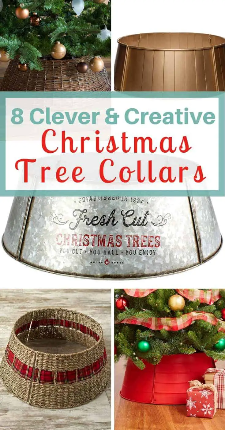 clever and creative christmas tree collar ideas