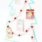 Washi Tape Christmas Tree Card Holder