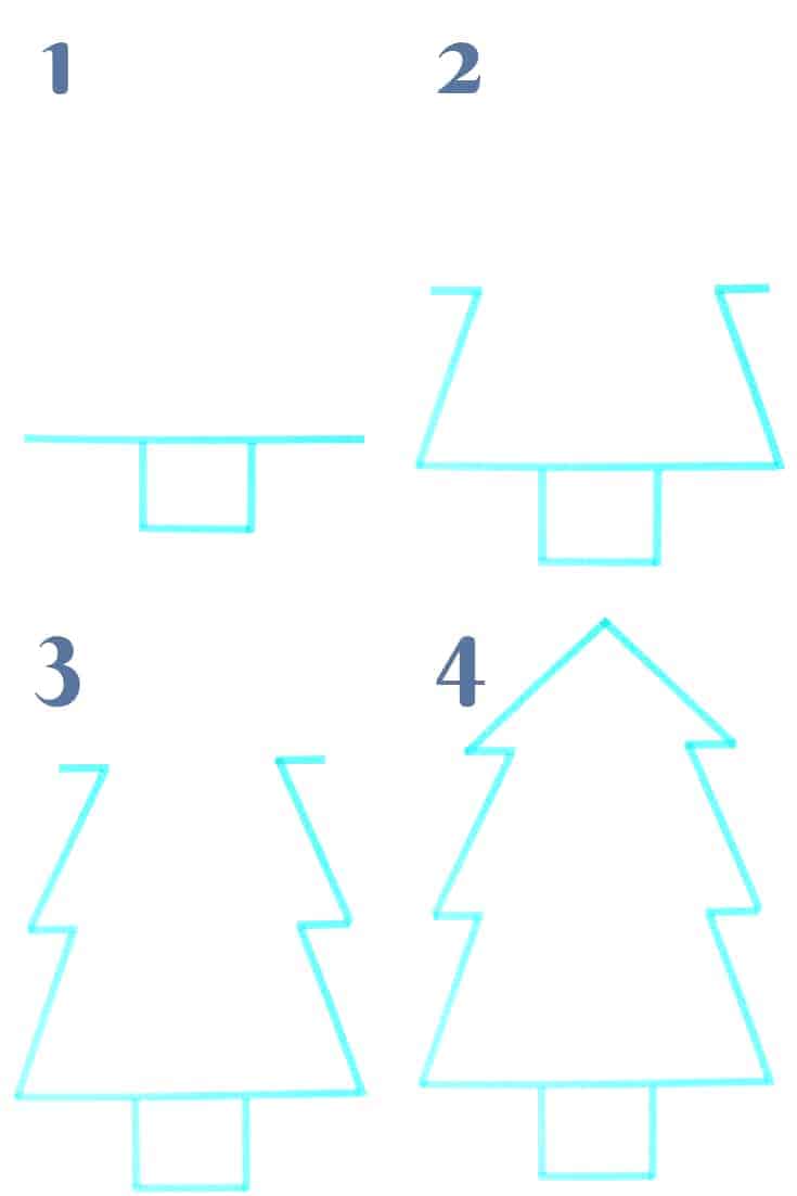 how to make a washi tape christmas tree
