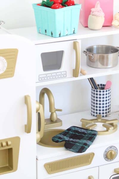 Play Kitchen Mini Makeover