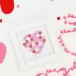 Valentine’s Day Button Heart Art