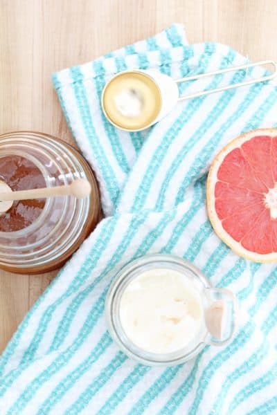 Homemade Grapefruit Honey Lip Scrub