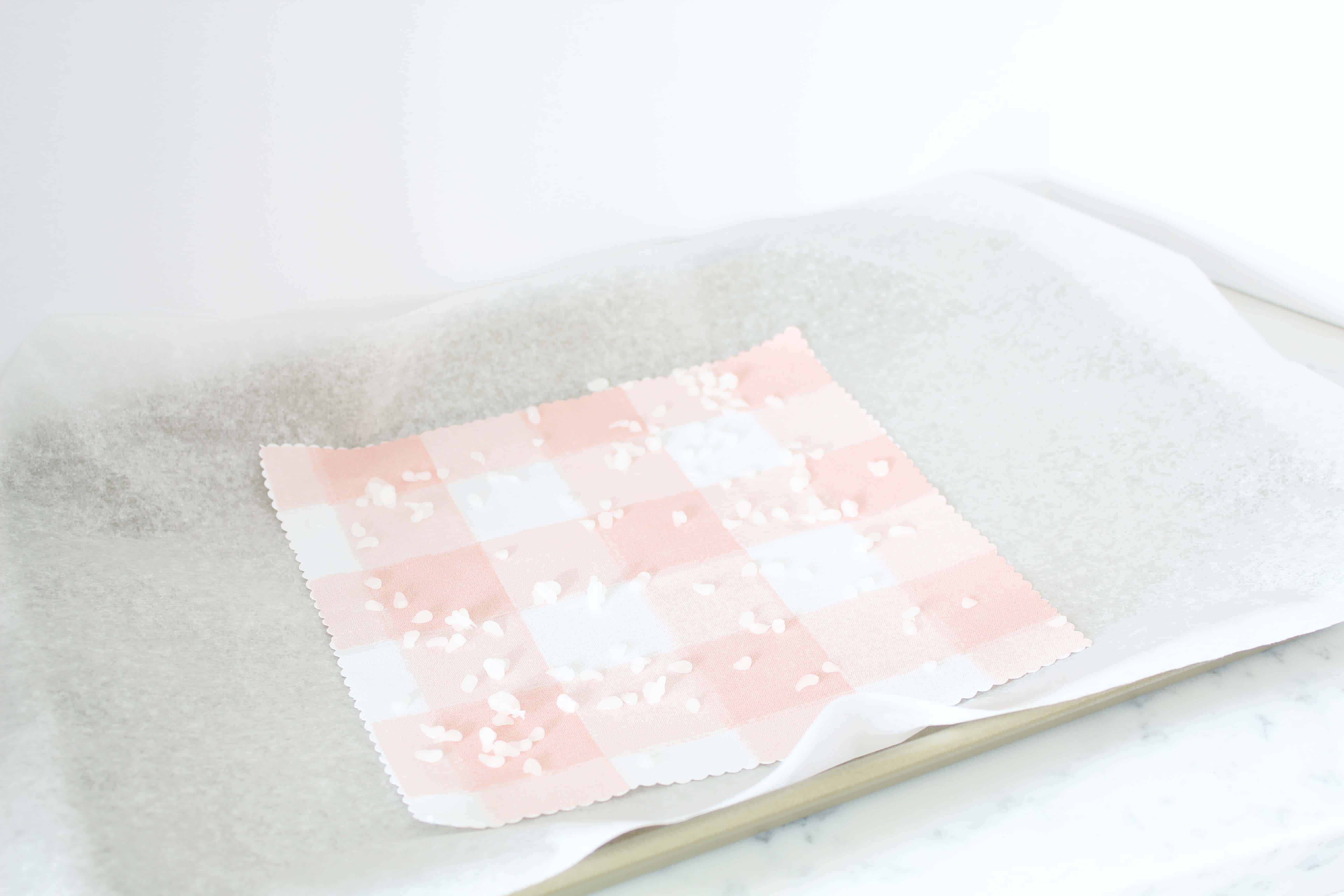 pink gingham fabric