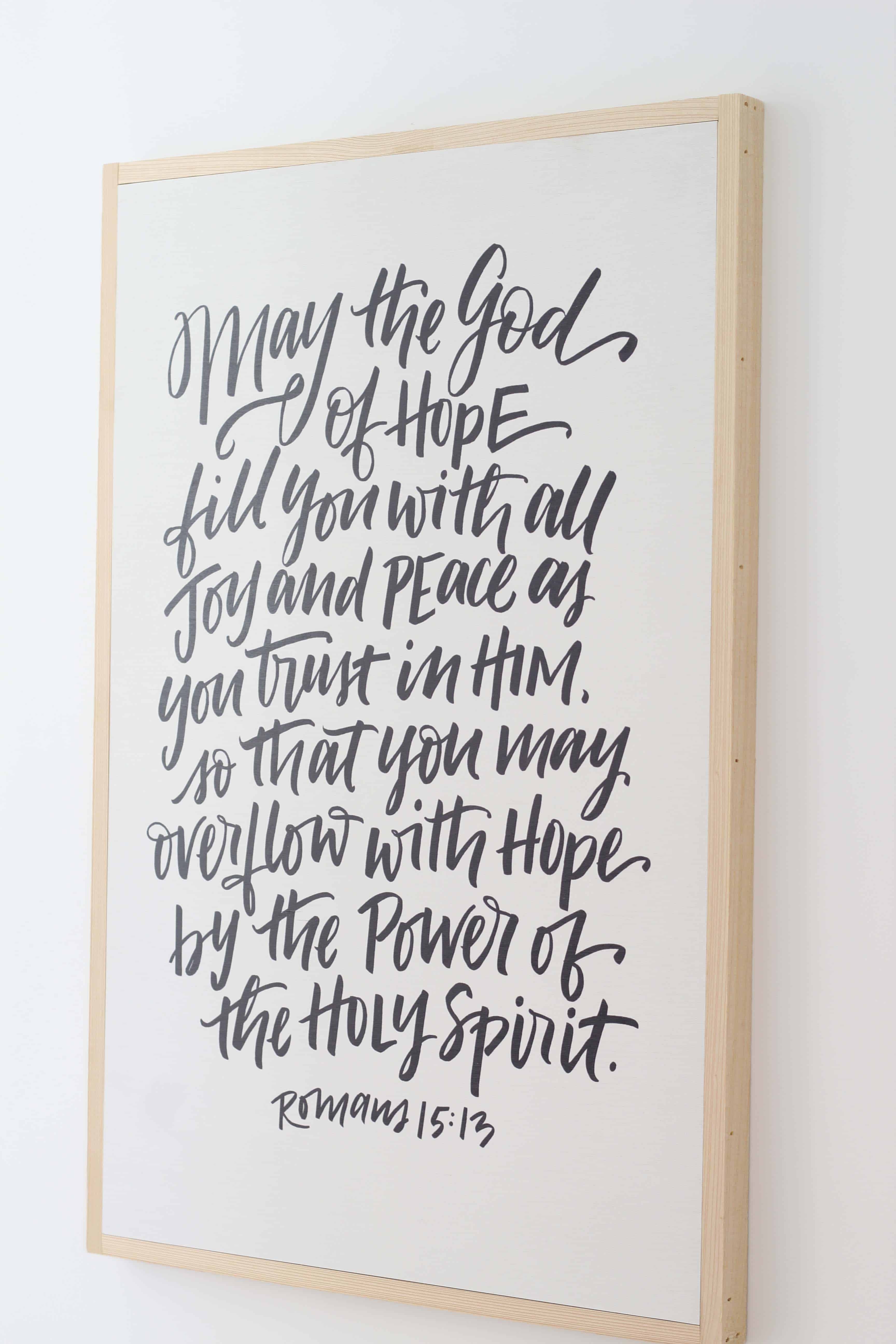 farmhouse scripture lettered wall art