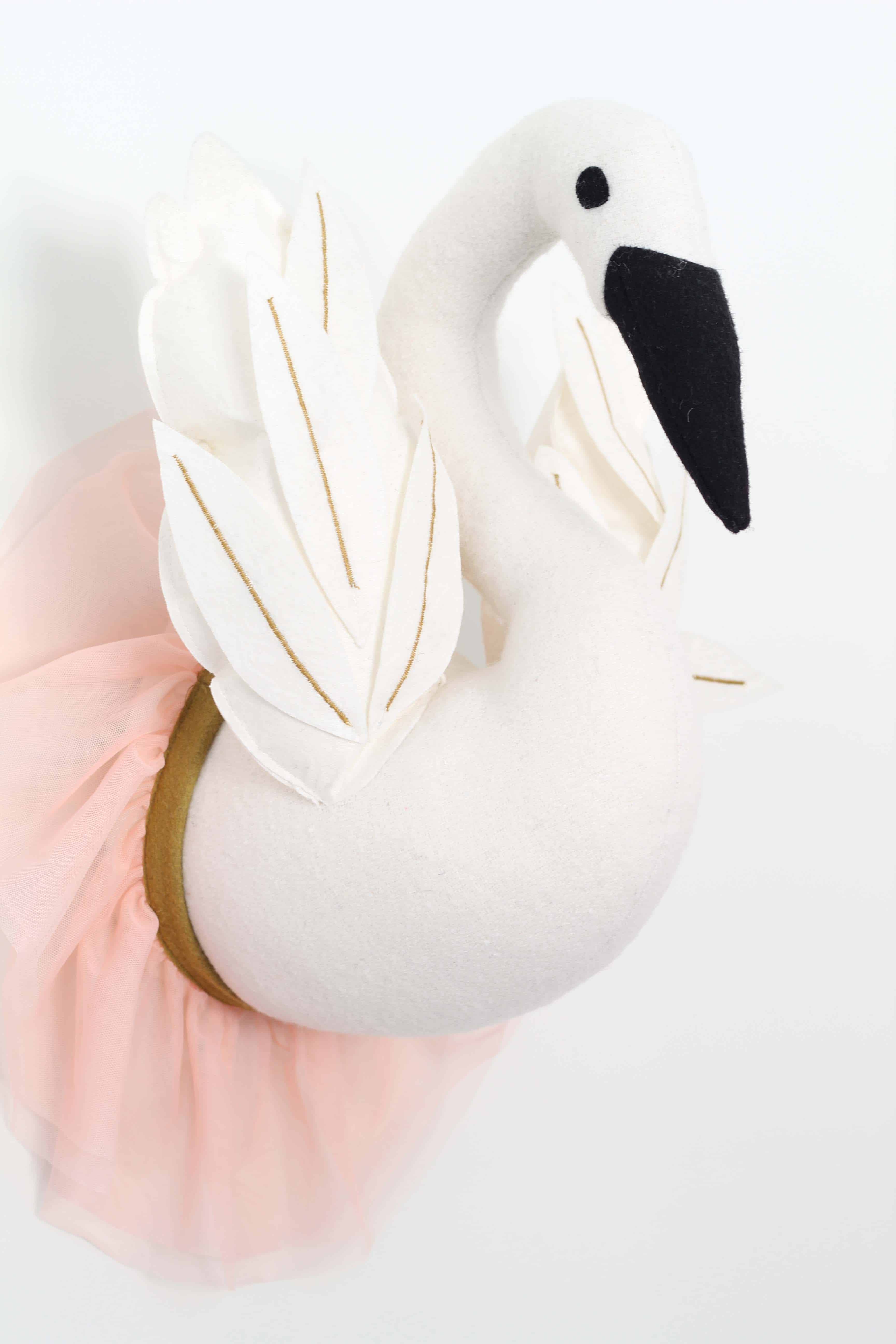 target pillow fort stuffed swan wall bust