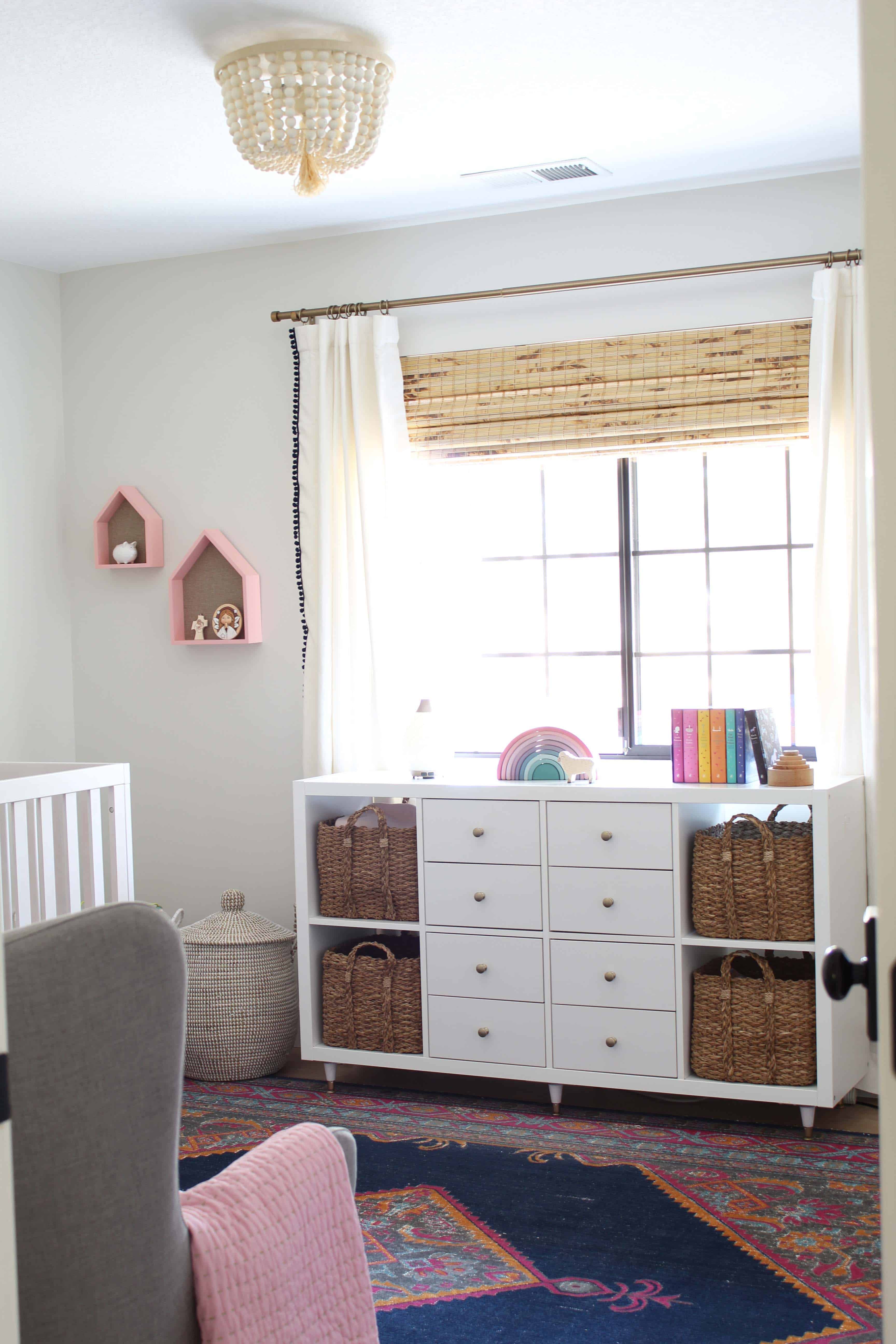 pottery barn kids dahlia flush mount, lowes woven wood blinds, ikea kallax changing table hack, puffin classic book set