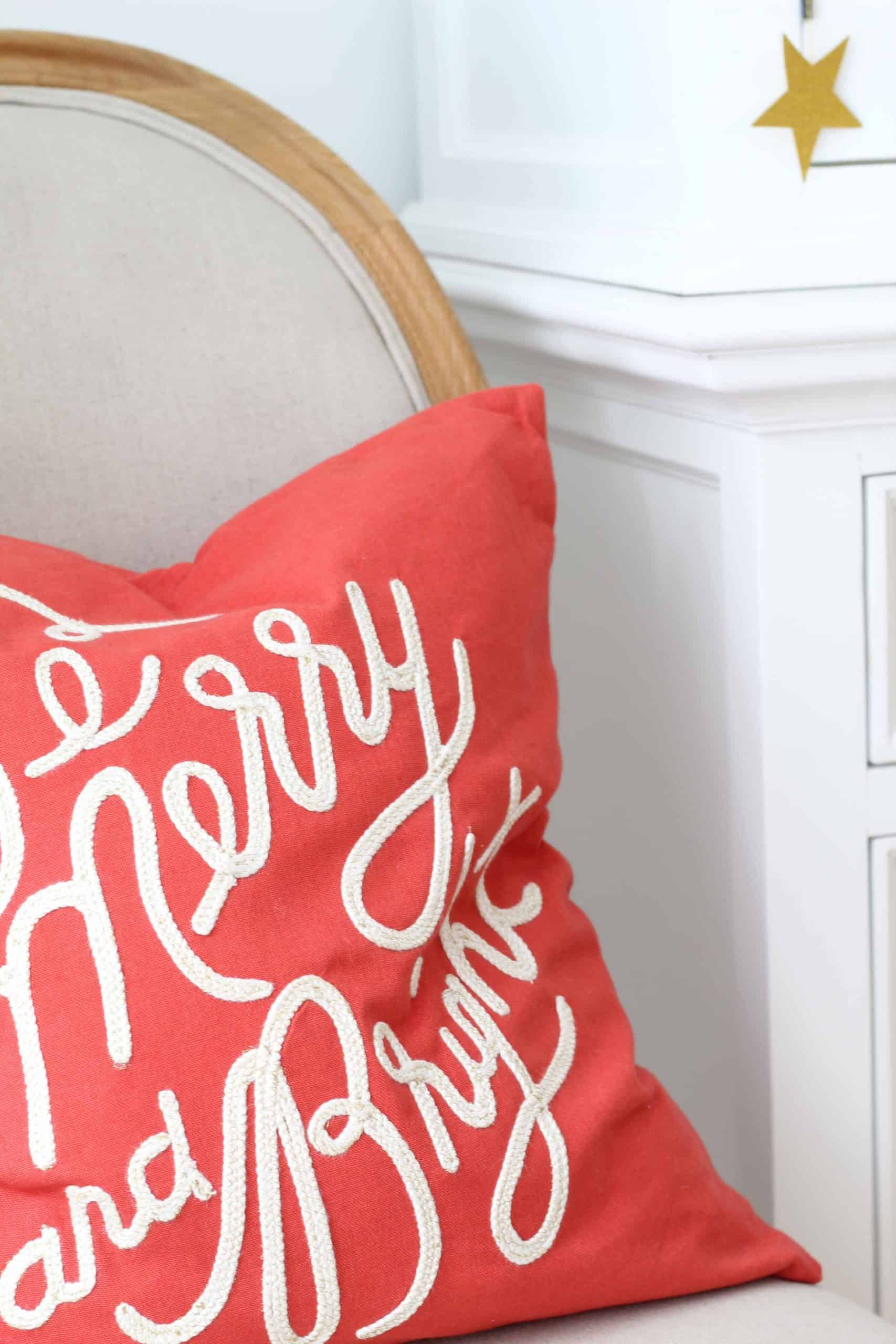 rifle paper company merry and bright christmas pillow