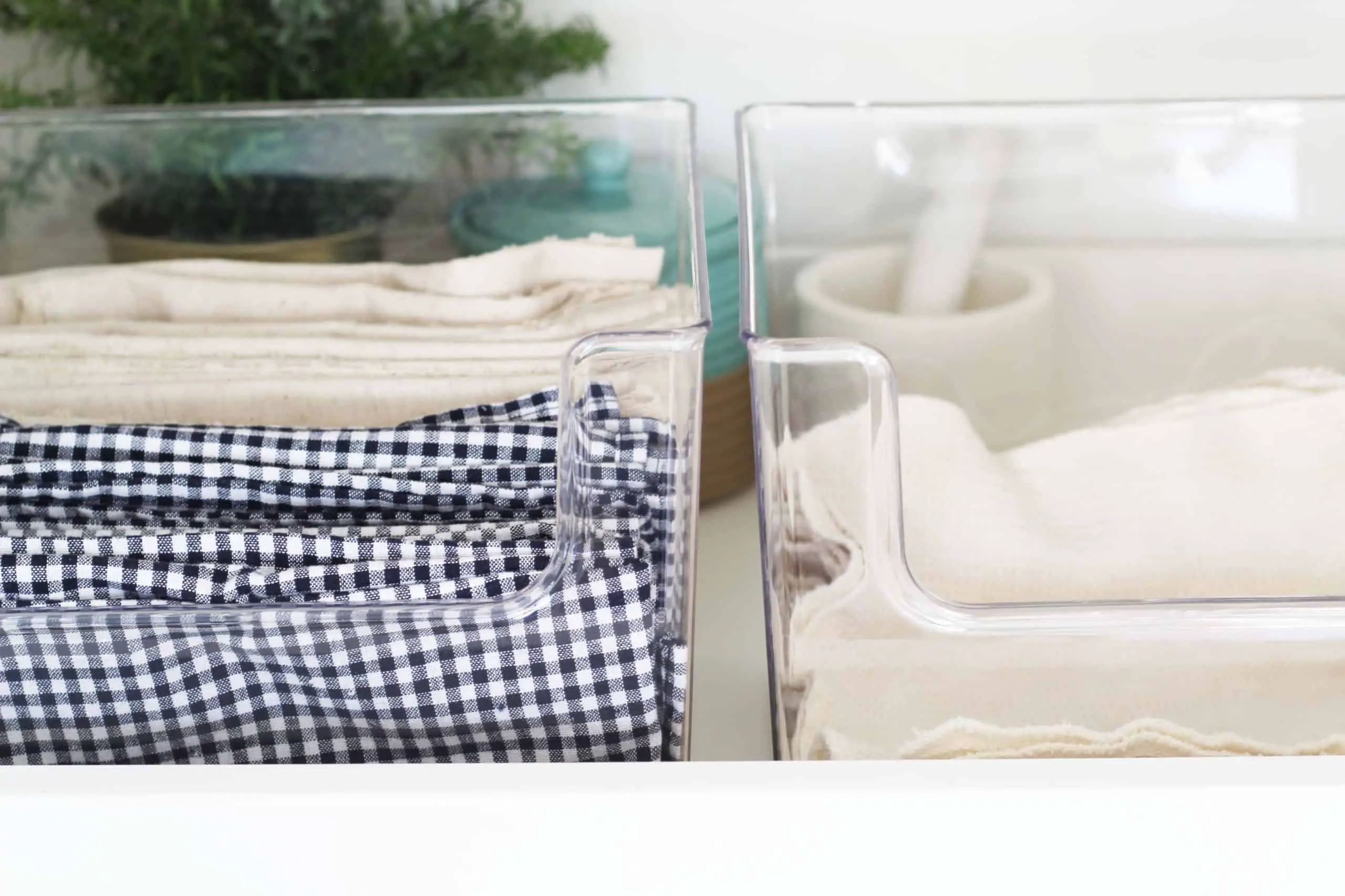 navy gingham cloth napkins, flax linen napkins, reusable paper towels
