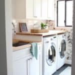 Modern Floral Laundry Room Makeover