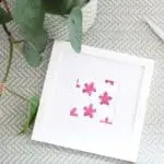 DIY Floral Block Print Art