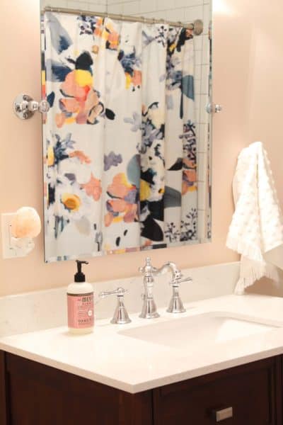 Whimsical Pink Guest Bathroom Reveal