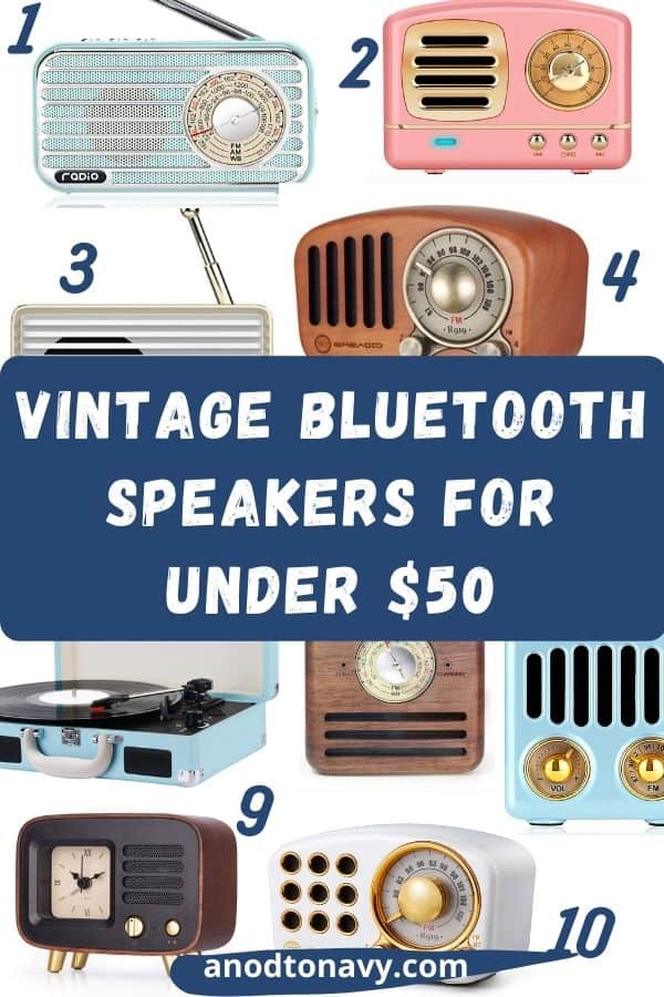 vintage bluetooth speakers and radios