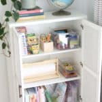 Homeschool Cabinet Organization Ideas