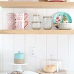 Festive Christmas Kitchen Shelves