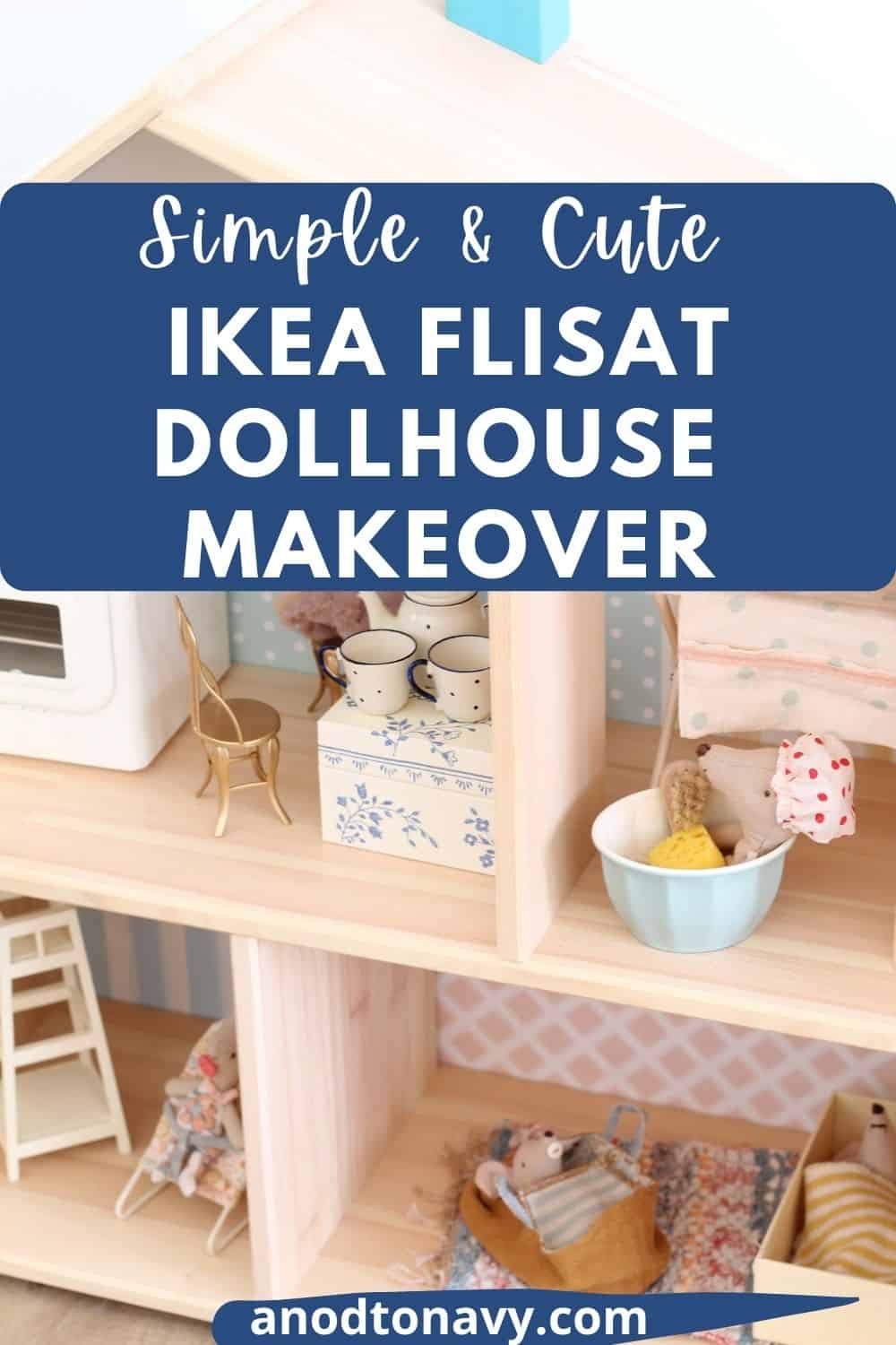 ikea flisat dollhouse hack with maileg mice