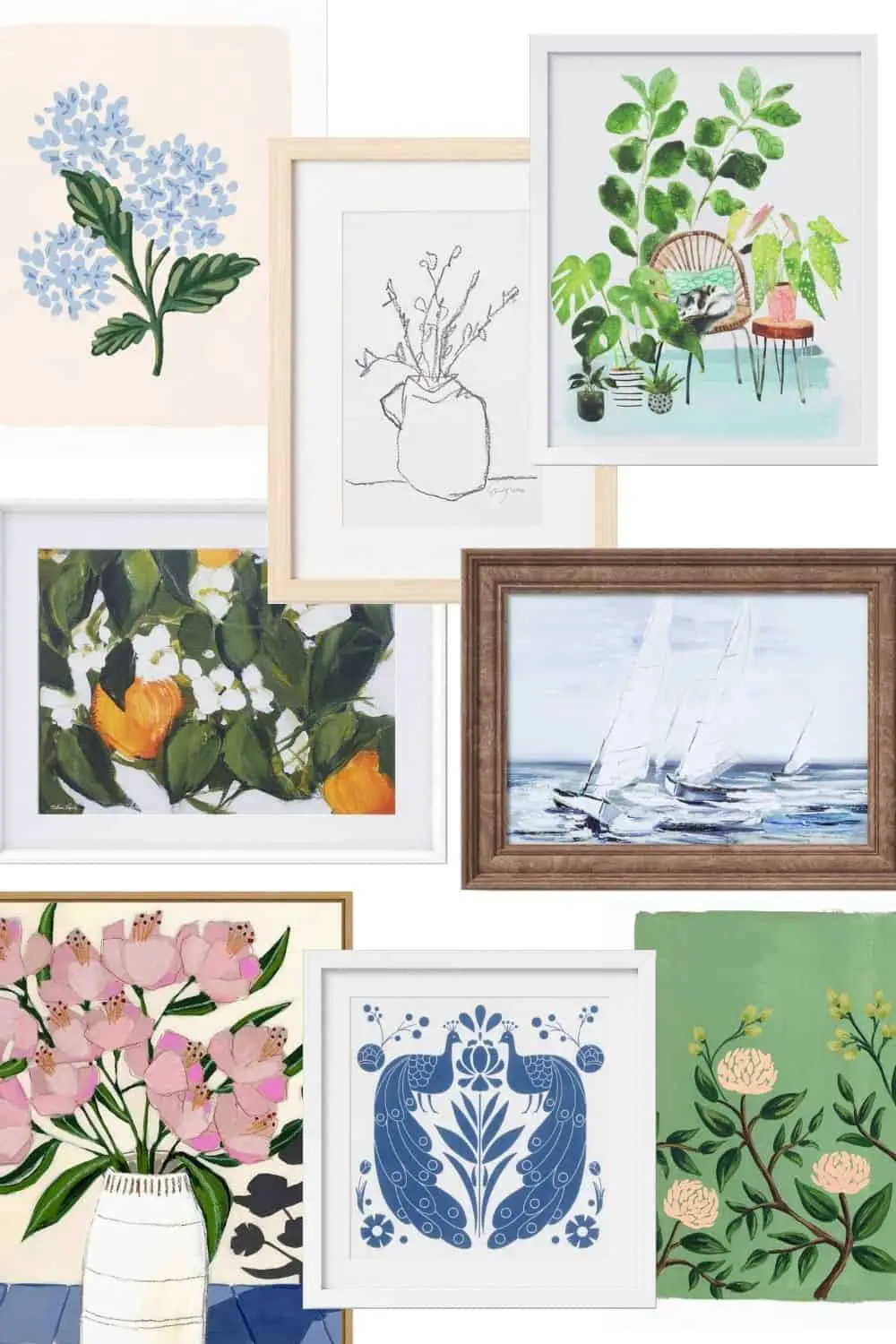 target art, floral art, spring art, botanical art, vintage botanical art
