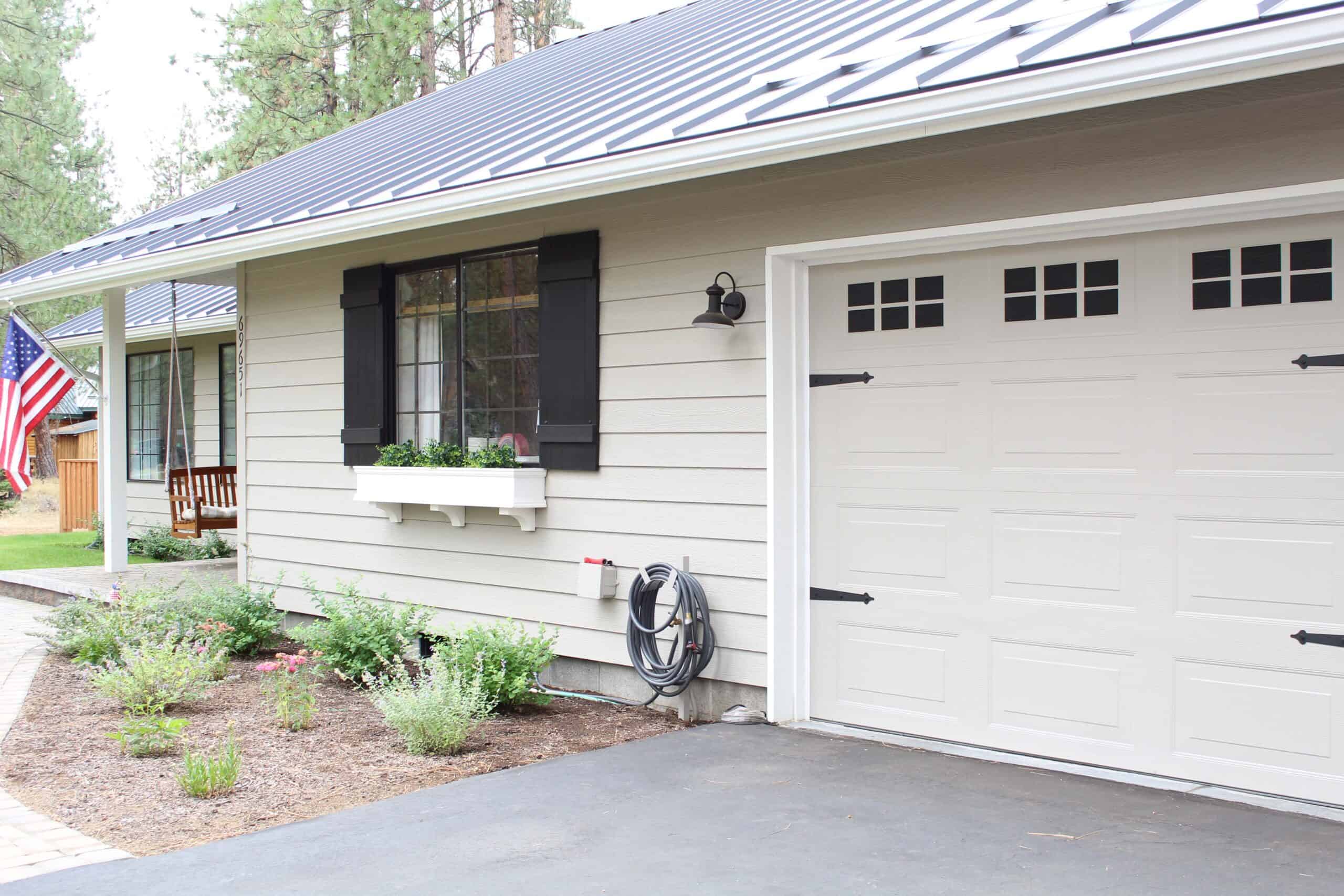 faux magnet windows on garage door